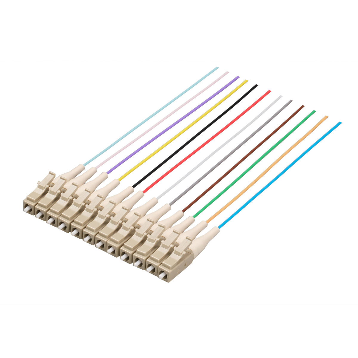 LC/UPC 12-Fiber 900µm Ribbon Fiber Optic Pigtail | Corning ClearCurve OM3 Fiber | Multimode