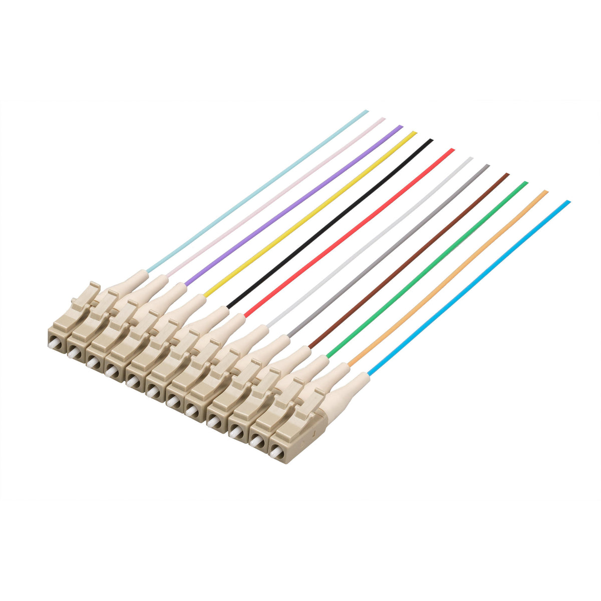 LC/UPC 12-Fiber 900µm Ribbon Fiber Optic Pigtail | Corning ClearCurve OM4 Fiber | Multimode