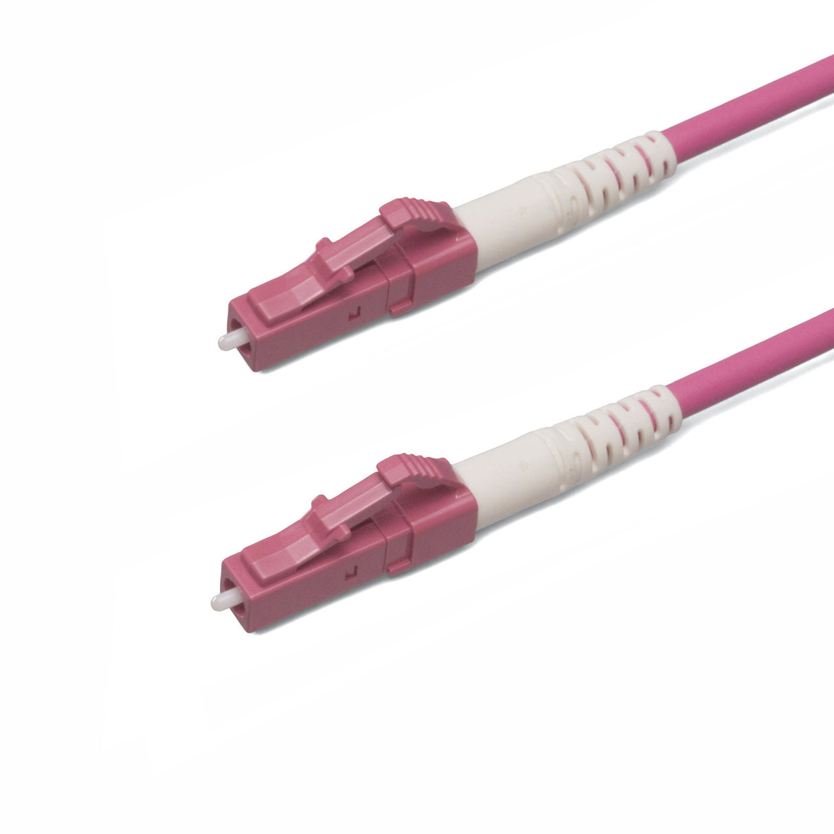SpeedyFiberTX LC/UPC to LC/UPC Multimode OM4 Simplex Fiber Patch Cable | Corning ClearCurve OM4 50 µm Laser-Optimized Fiber | Magenta Jacket ,Magenta Connectors