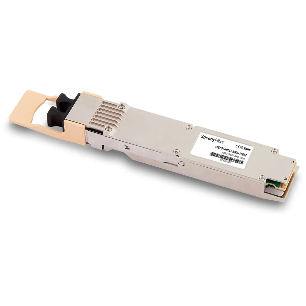 400GBASE-SR8 OSFP Finned Top PAM4 850nm 100m DOM MPO-16/APC MMF Optical Transceiver Module, Breakout to 2×200G-SR4