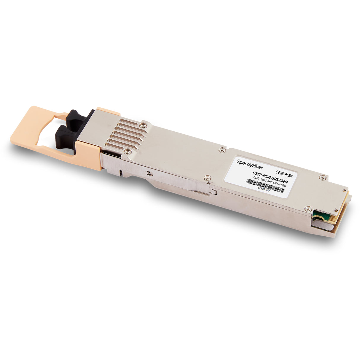 800GBASE 2 x SR4/SR8 OSFP Finned Top PAM4 850nm 50m DOM Dual MPO-12/APC MMF Ethernet Optical Transceiver Module