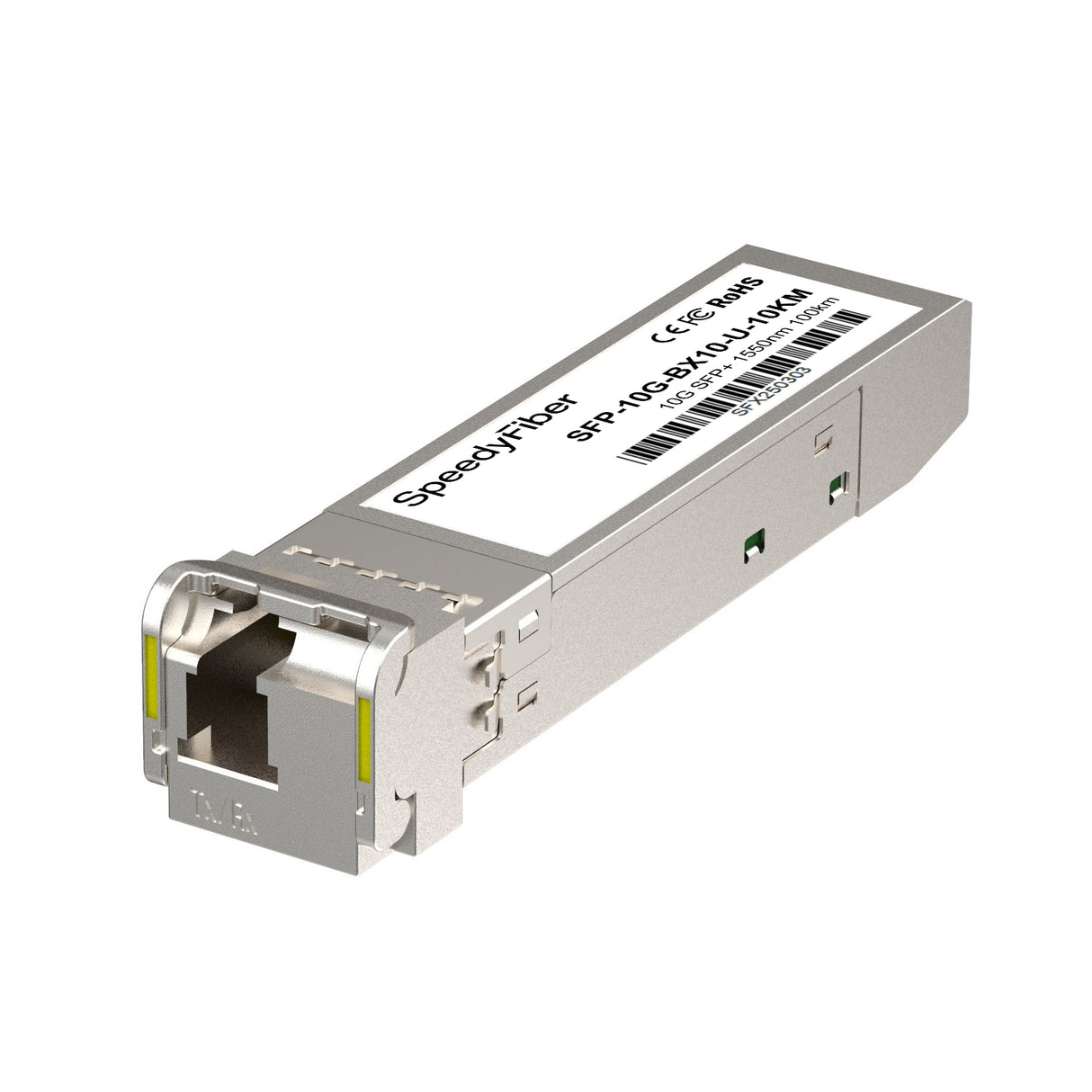 SpeedyFiberTX 10GBASE-BX10-U SFP+ BiDi Transceiver Module | 1270nm-TX/1330nm-RX 10km LC DOM