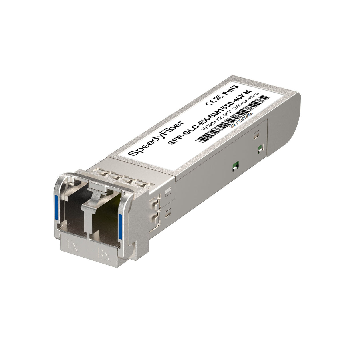 1000BASE-EX SFP Single Mode Fiber Module | 1550nm 40km | DOM Monitoring | LC/UPC Interface