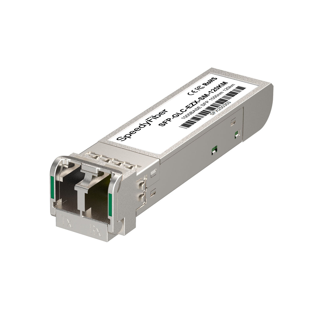 1000BASE-EZX SFP Single Mode Fiber Module | 1550nm 120km | DOM Monitoring | LC/UPC Interface