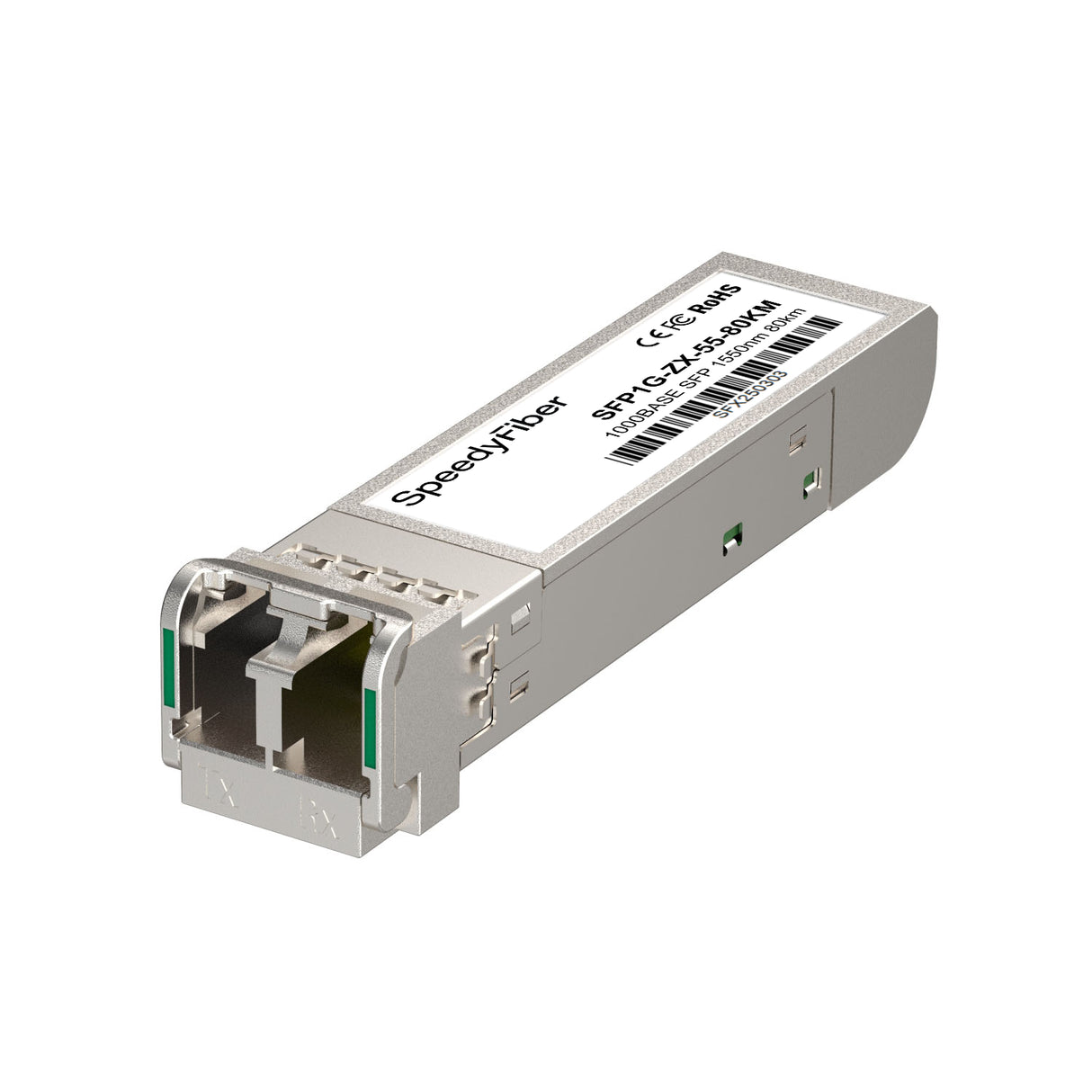 1000BASE-ZX SFP Single Mode Fiber Module | 1550nm 80km | LC/UPC Interface