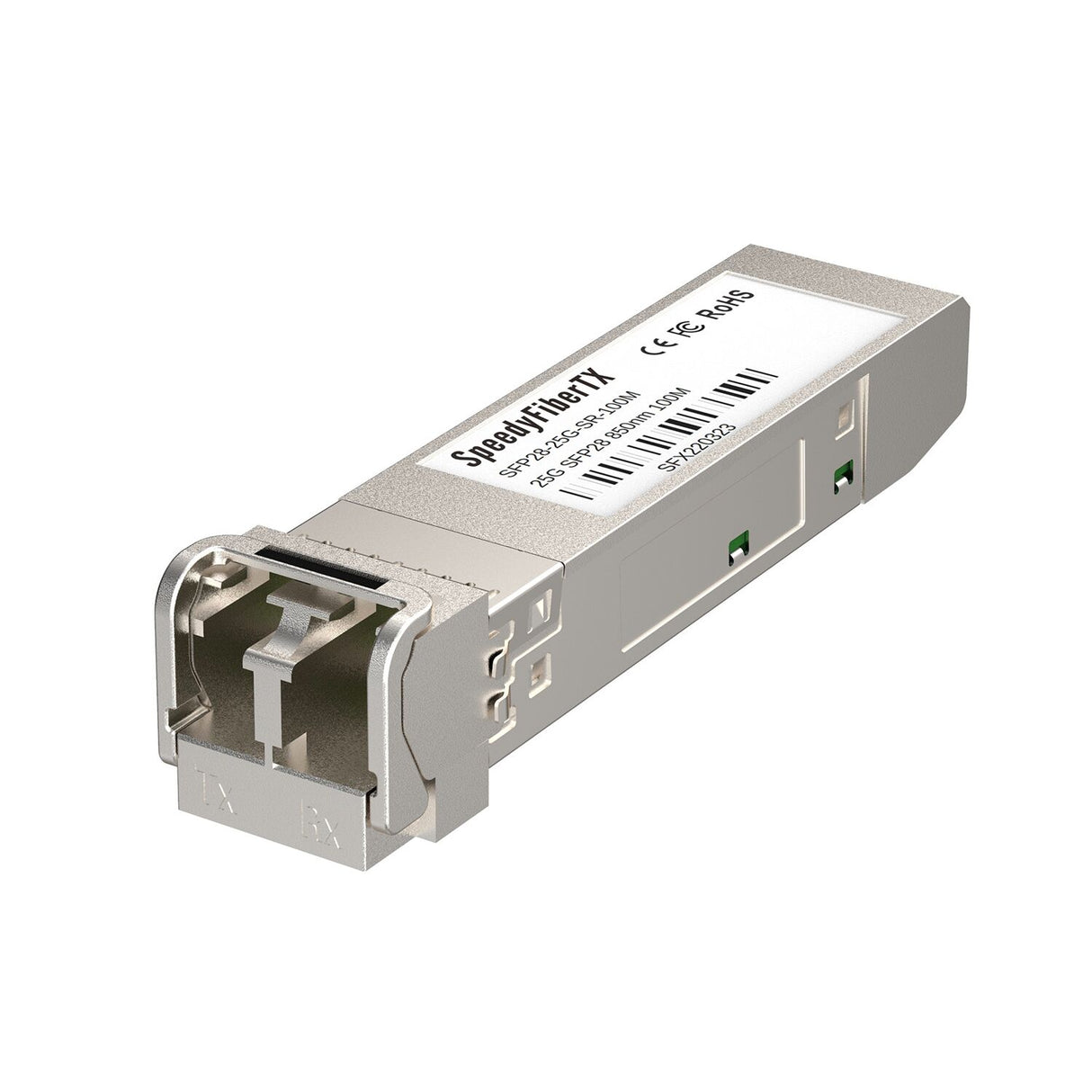 SpeedyFiberTX 25GBASE-SR SFP28 850nm 100m DOM Duplex LC/UPC MMF Optical Transceiver