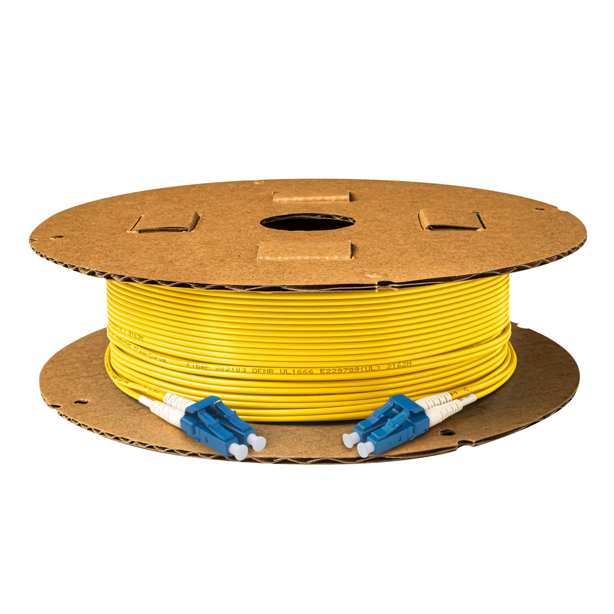 TAA Compliant Fiber Patch Cable | 0.2dB LC/UPC to LC/UPC Single-mode Duplex | Corning SMF-28 Ultra Fiber | OS1/OS2 Compatible | OFNR Jacket