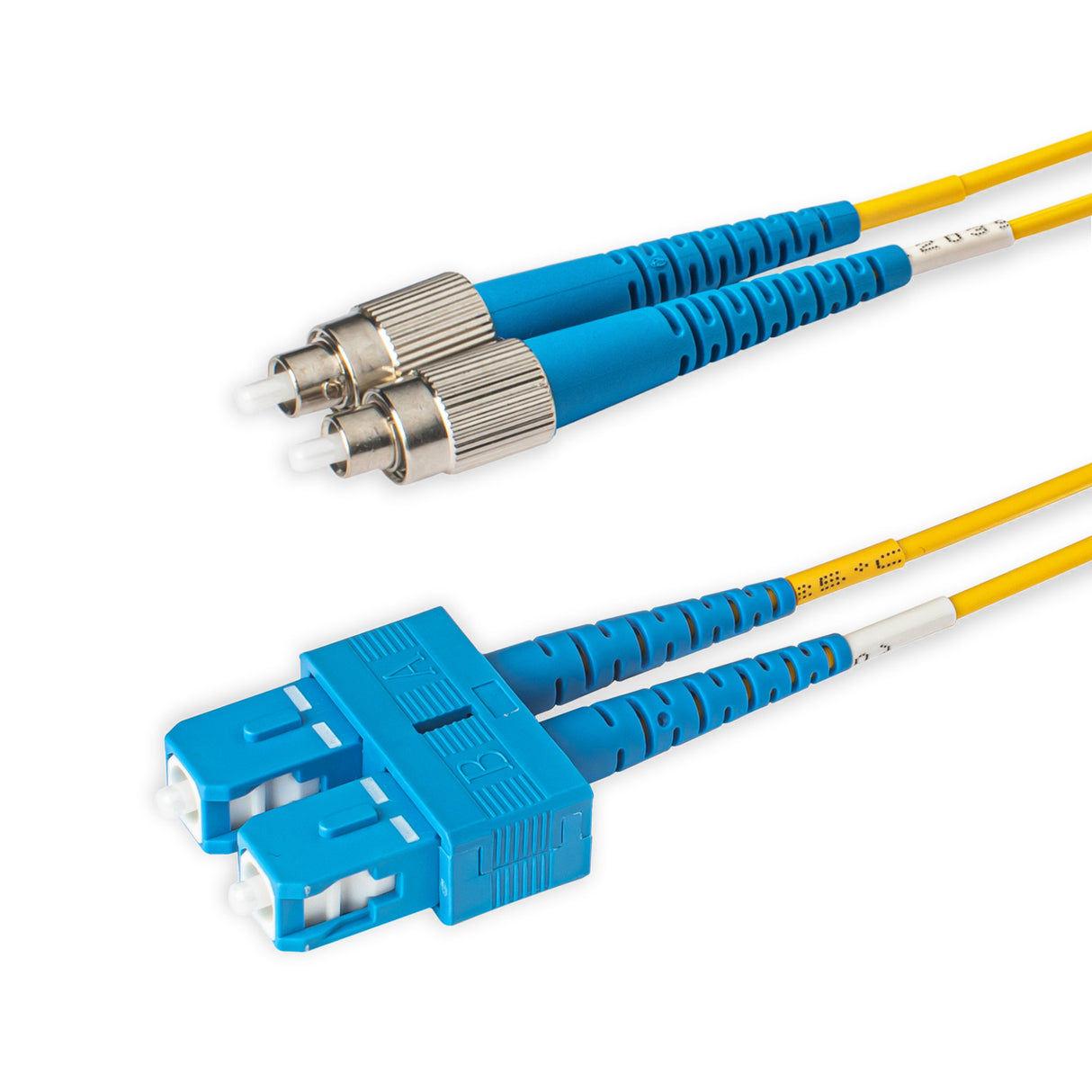 SpeedyFiberTX SC/UPC to FC/UPC Single-Mode Duplex Fiber Patch Cable | Corning SMF-28 Ultra Fiber | OS1/OS2 Compatible