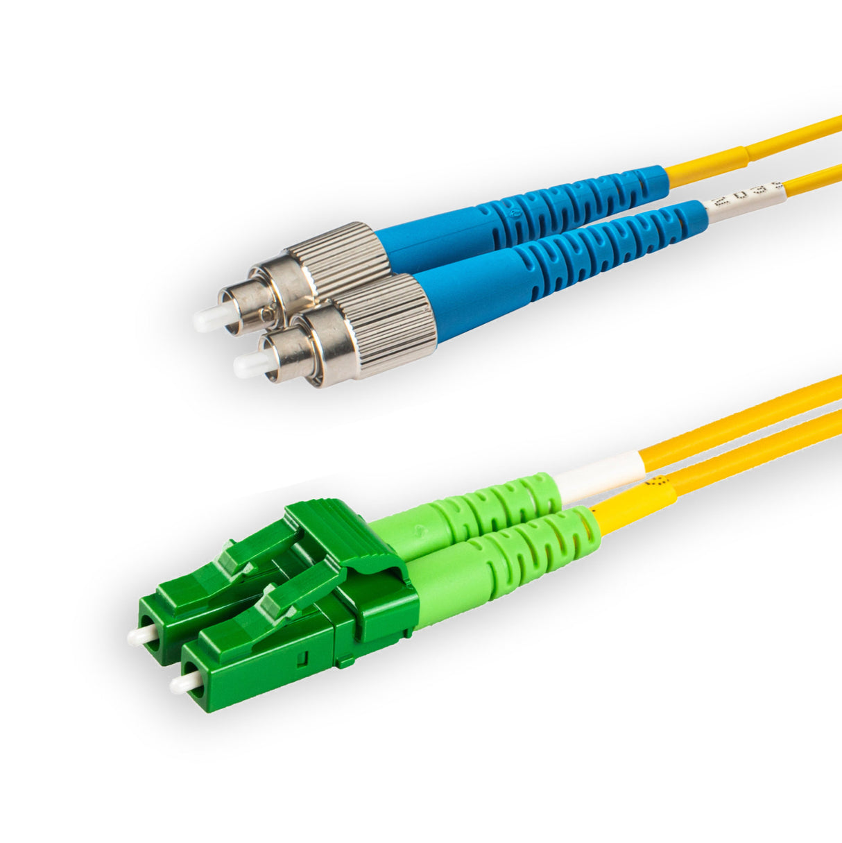 Low Loss 0.15dB LC/APC to FC/UPC Single-mode Duplex Fiber Patch Cable | Corning SMF-28 Ultra Fiber | OS1/OS2 Compatible | LSZH Jacket