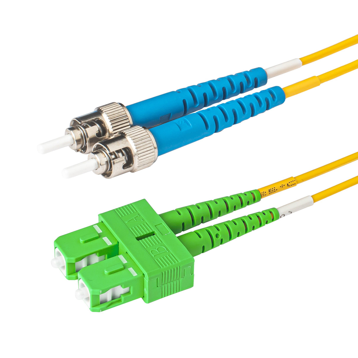 0.2dB SC/APC to ST/UPC Single-mode Duplex Fiber Patch Cable | Corning SMF-28 Ultra Fiber | OS1/OS2 Compatible | LSZH Jacket