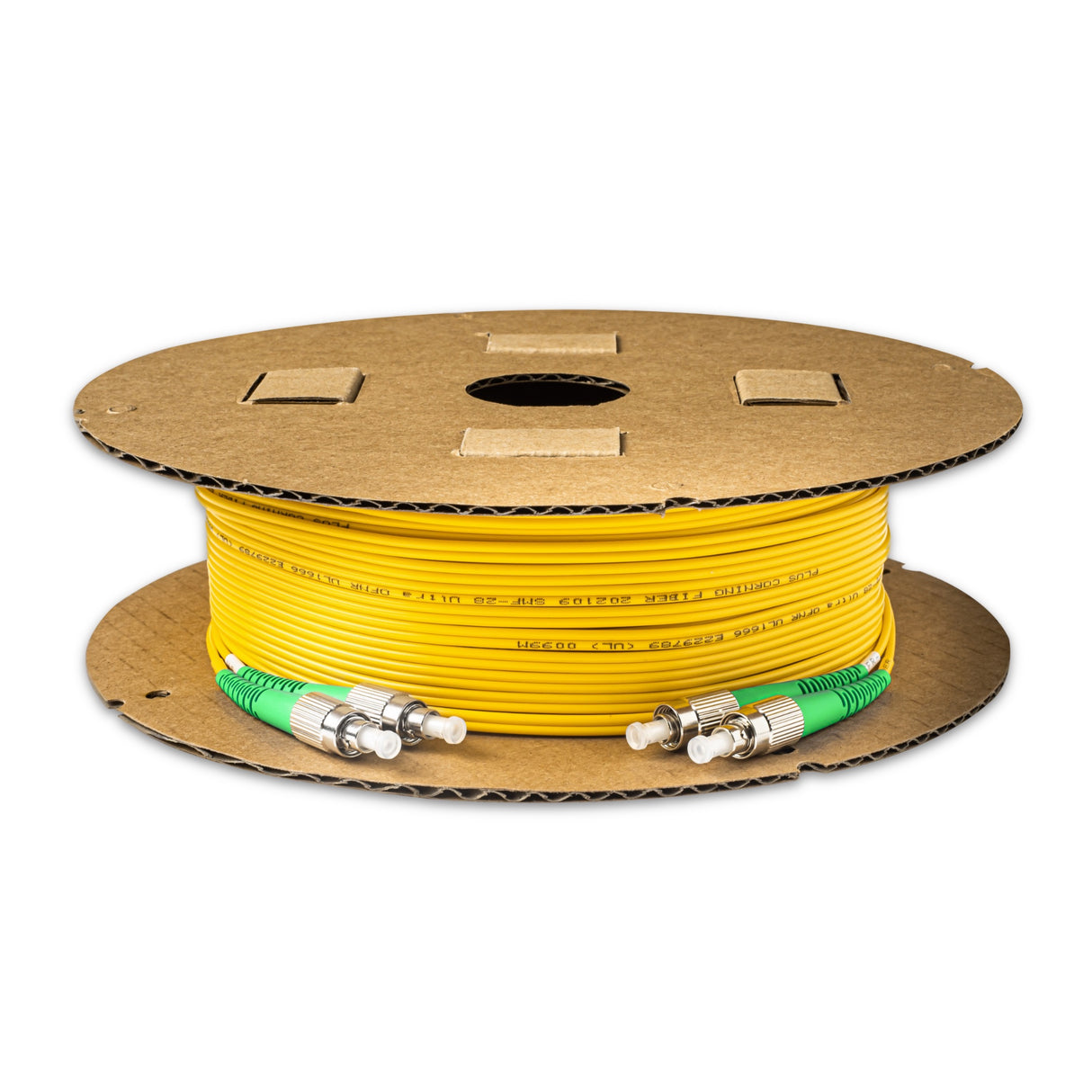 0.2dB FC/APC to FC/APC Single-mode Duplex Fiber Patch Cable | Corning SMF-28 Ultra Fiber | OS1/OS2 Compatible | OFNR Jacket