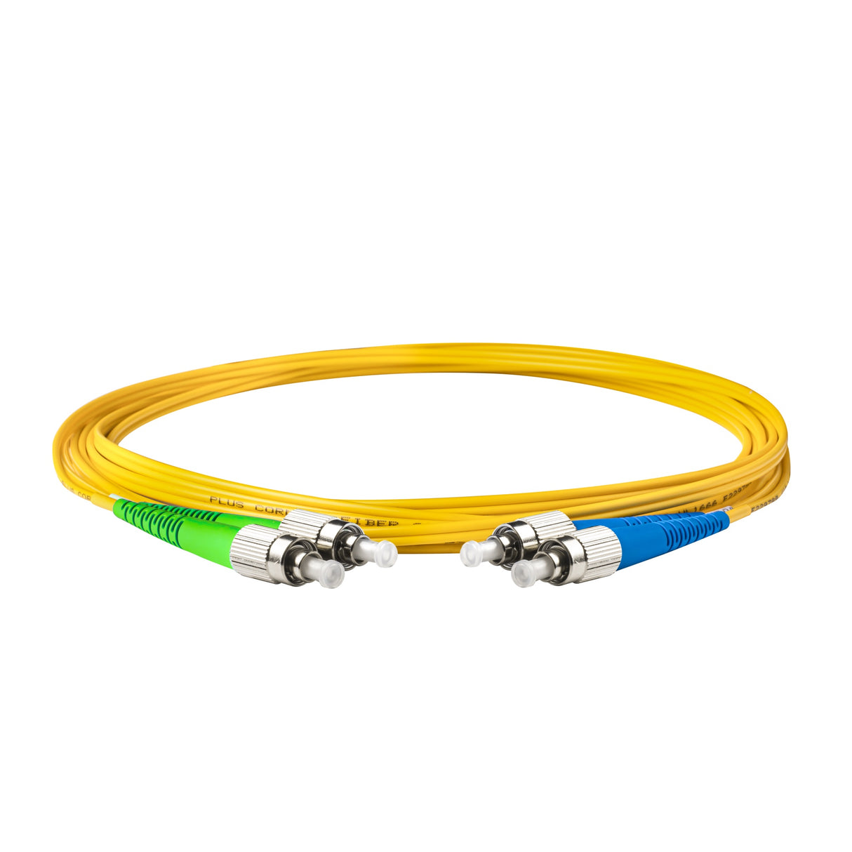 0.2dB FC/APC to FC/UPC Single-mode Duplex Fiber Patch Cable | Corning SMF-28 Ultra Fiber | OS1/OS2 Compatible | OFNR Jacket