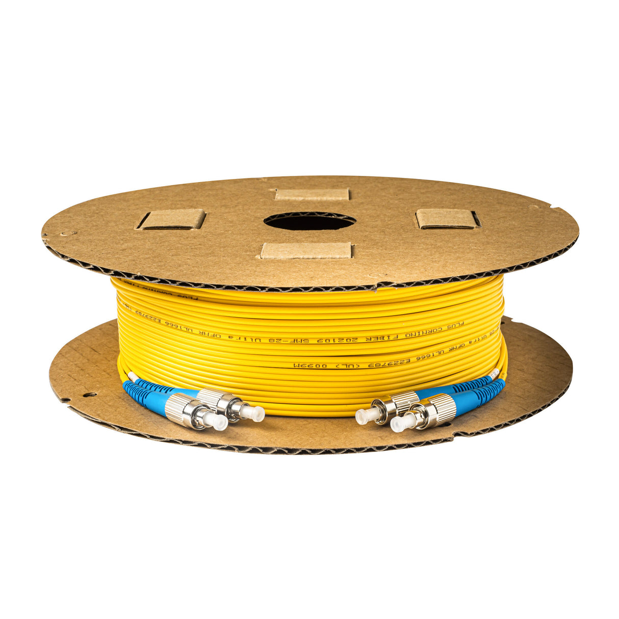 0.2dB FC/UPC to FC/UPC Single-mode Duplex Fiber Patch Cable | Corning SMF-28 Ultra Fiber | OS1/OS2 Compatible | OFNR Jacket