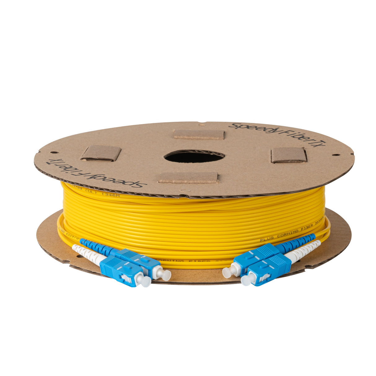 TAA Compliant Fiber Patch Cable | 0.2dB SC/UPC to SC/UPC Single-mode Duplex | Corning SMF-28 Ultra Fiber | OS1/OS2 Compatible | OFNP Jacket