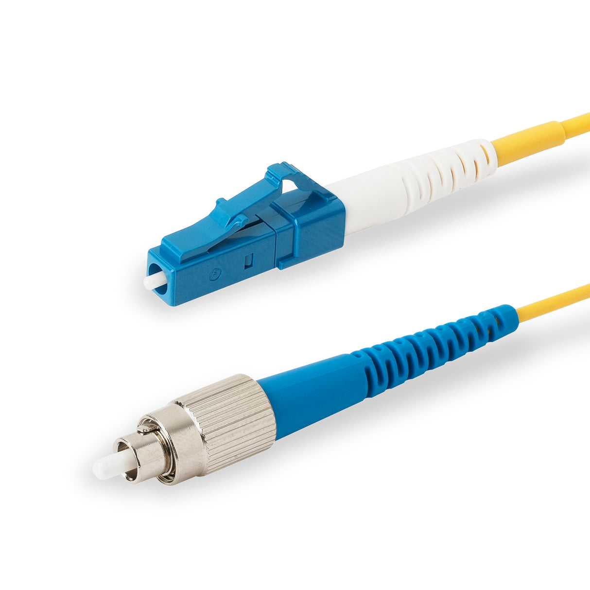 SpeedyFiberTX LC/UPC to FC/UPC Single-Mode Simplex Fiber Patch Cable | Corning SMF-28 Ultra Fiber | OS1/OS2 Compatible