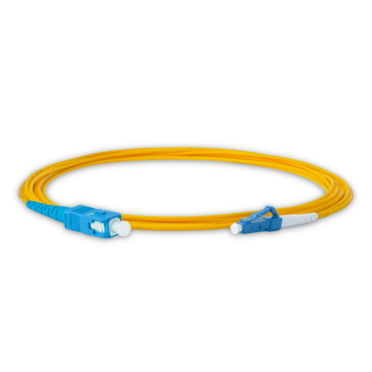 0.2dB LC/UPC to SC/UPC Single-mode Simplex Fiber Patch Cable | Corning SMF-28 Ultra Fiber | OS1/OS2 Compatible | OFNR Jacket