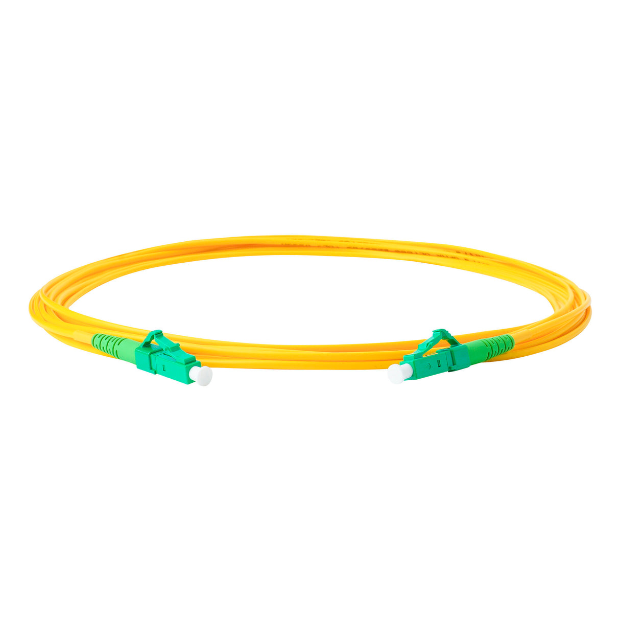 Ultra Low Loss 0.1dB Slim LC/APC to LC/APC Single-mode Simplex Fiber Patch Cable | Corning SMF-28 Ultra Fiber | OS1/OS2 Compatible | OFNR Jacket