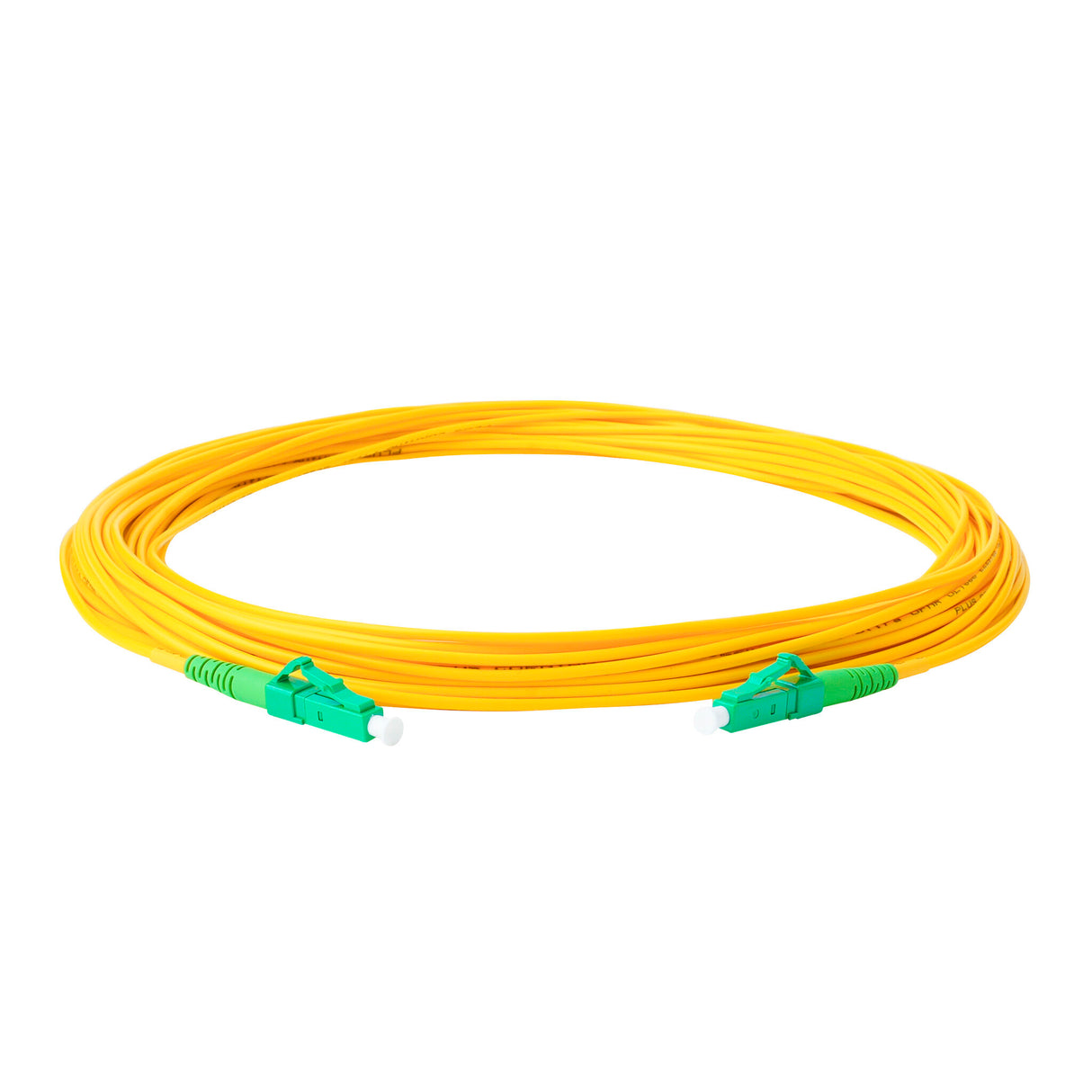 Ultra Low Loss 0.1dB Slim LC/APC to LC/APC Single-mode Simplex Fiber Patch Cable | Corning SMF-28 Ultra Fiber | OS1/OS2 Compatible | OFNR Jacket