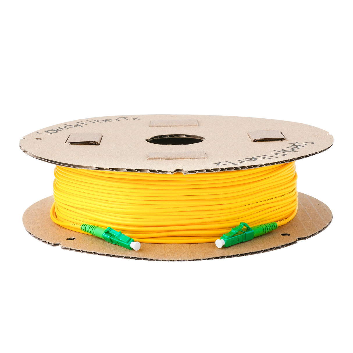 Ultra Low Loss 0.1dB Slim LC/APC to LC/APC Single-mode Simplex Fiber Patch Cable | Corning SMF-28 Ultra Fiber | OS1/OS2 Compatible | OFNR Jacket
