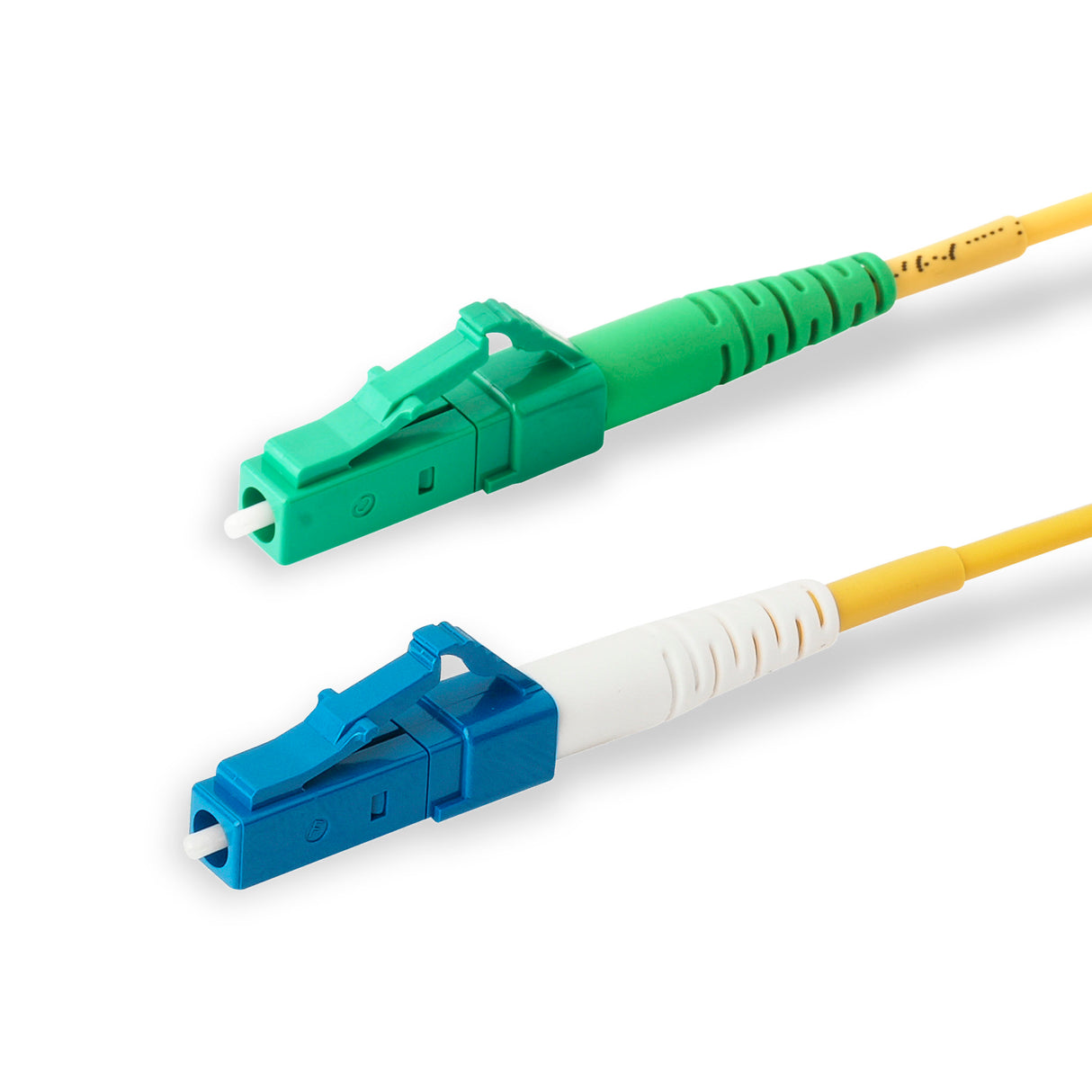 Ultra Low Loss 0.1dB Slim LC/APC to LC/UPC Single-mode Simplex Fiber Patch Cable | Corning SMF-28 Ultra Fiber | OS1/OS2 Compatible | OFNR Jacket