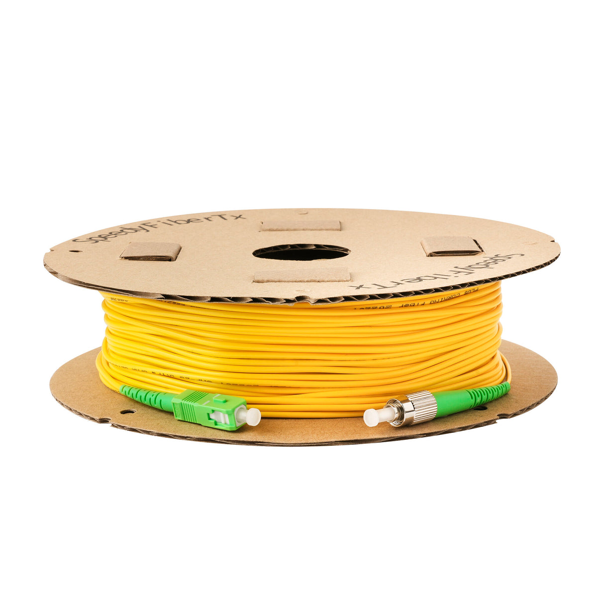 0.2dB Slim SC/APC to FC/APC Single-mode Simplex Fiber Patch Cable | Corning SMF-28 Ultra Fiber | OS1/OS2 Compatible | OFNR Jacket