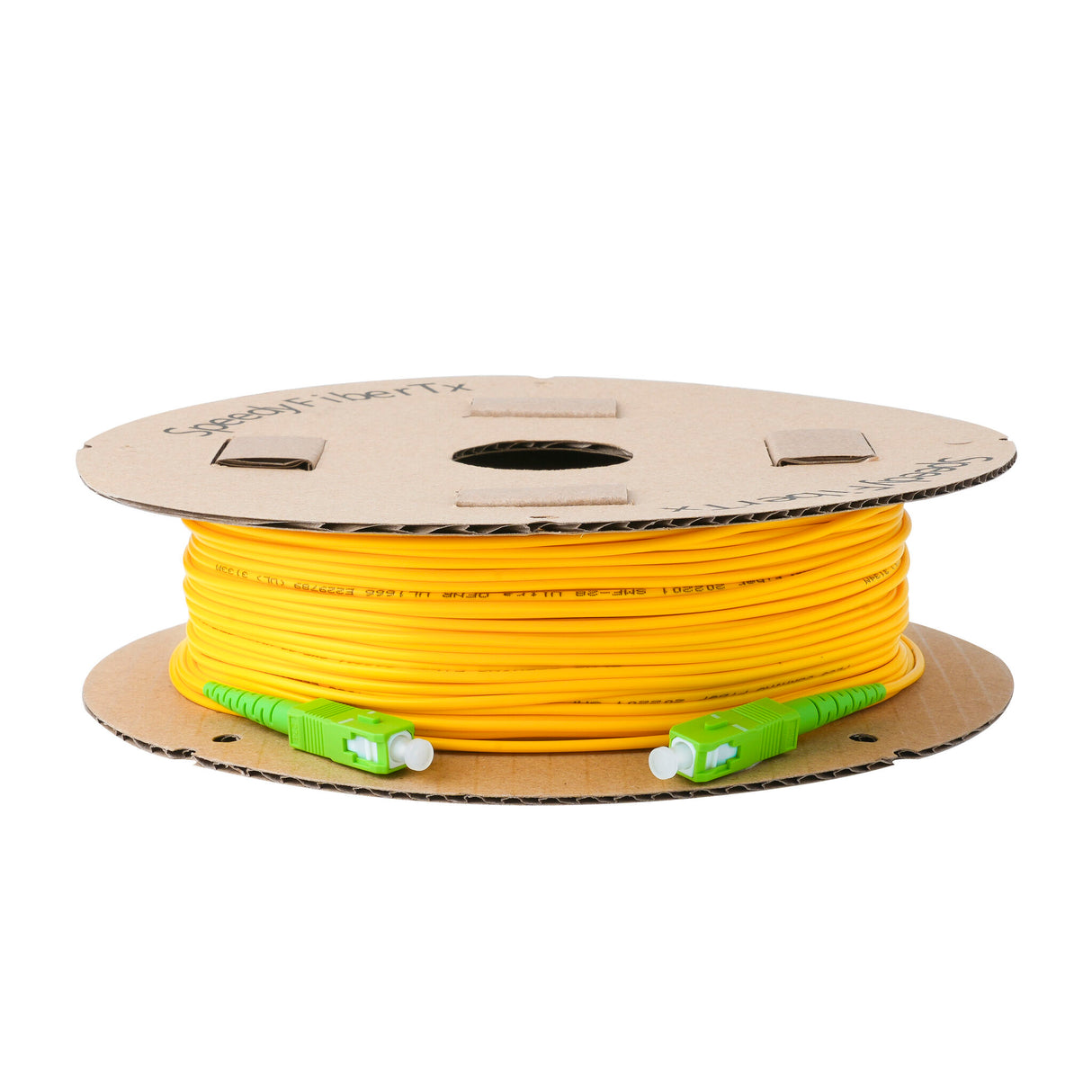 0.2dB Slim SC/APC to SC/APC Single-mode Simplex Fiber Patch Cable | Corning SMF-28 Ultra Fiber | OS1/OS2 Compatible | OFNR Jacket