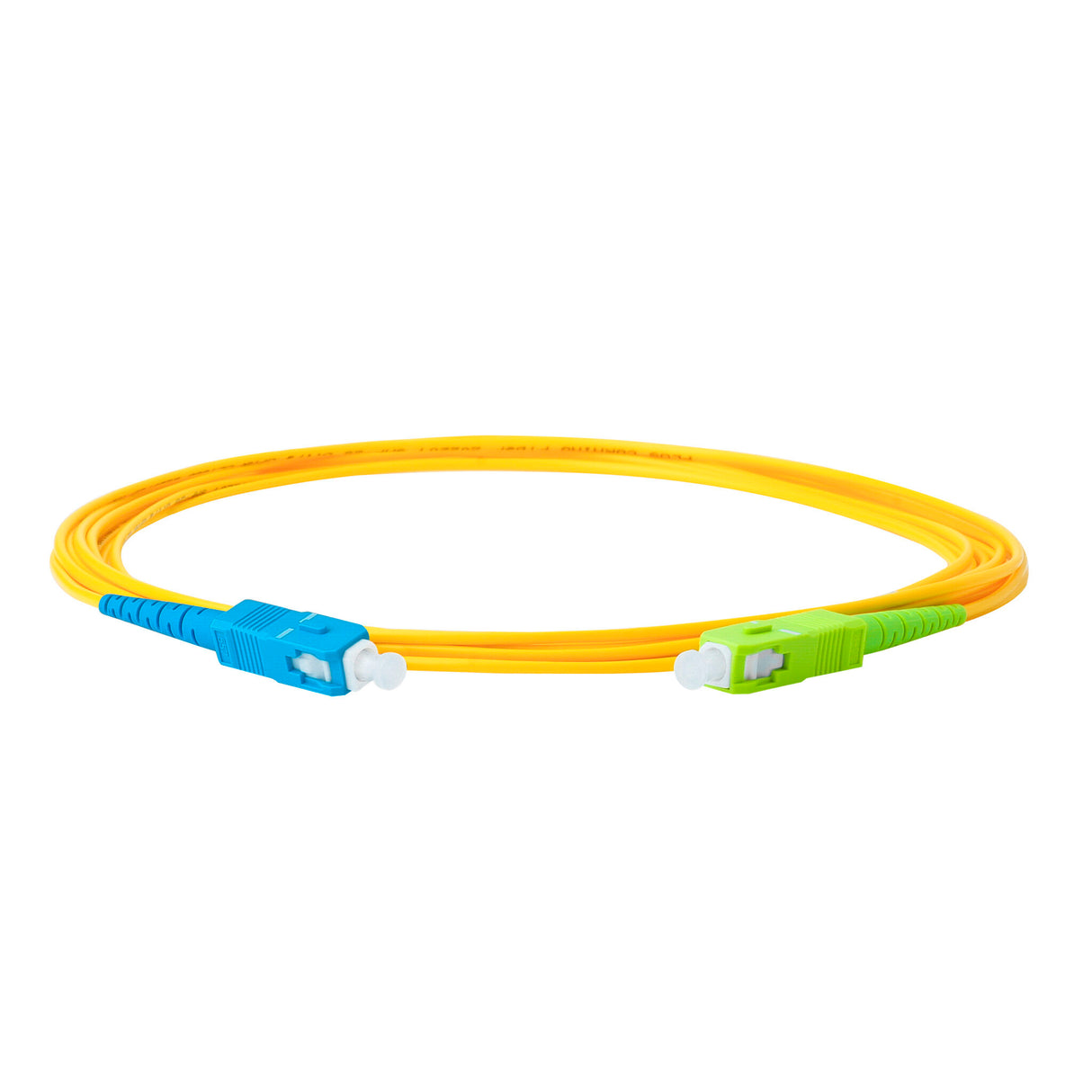 0.2dB Slim SC/APC to SC/UPC Single-mode Simplex Fiber Patch Cable | Corning SMF-28 Ultra Fiber | OS1/OS2 Compatible | OFNR Jacket