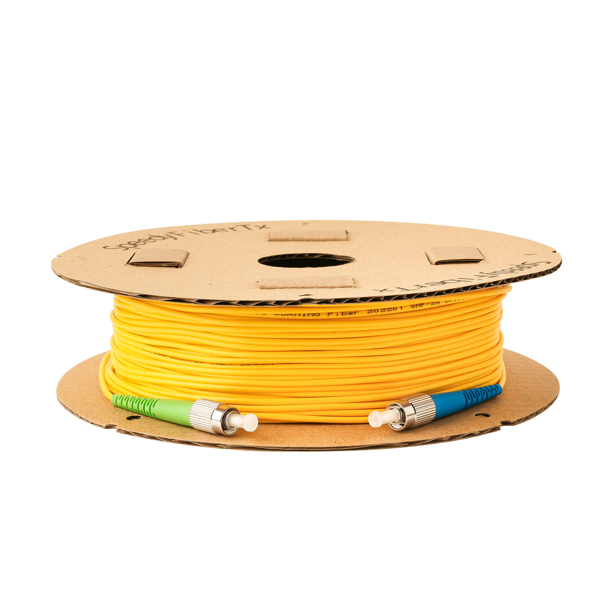 0.2dB FC/APC to FC/UPC Single-mode Simplex Fiber Patch Cable | Corning SMF-28 Ultra Fiber | OS1/OS2 Compatible | OFNR Jacket