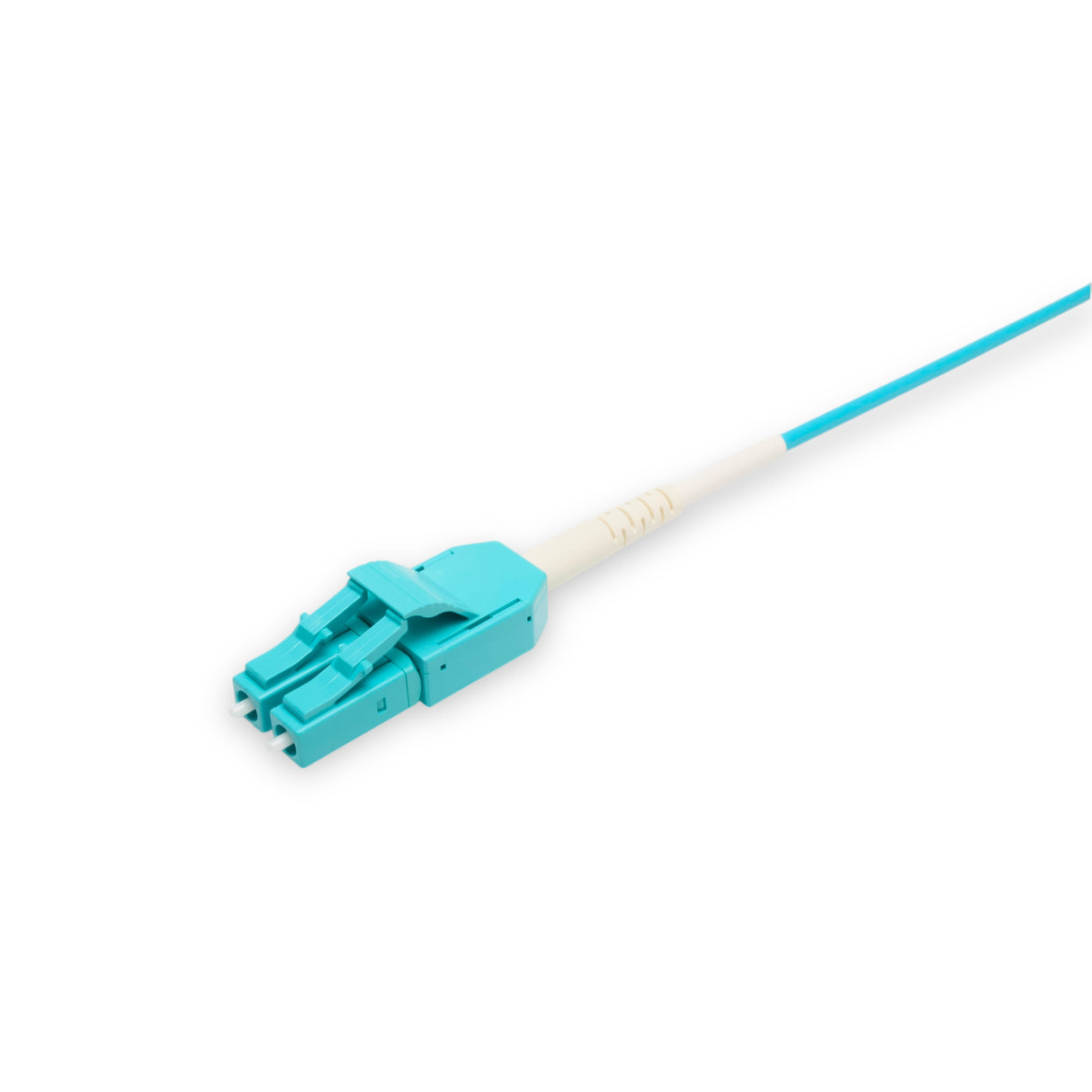 Uniboot 0.2dB OM4 LC/UPC to LC/UPC Fiber Patch Cable | Polarity Switchable | Corning OM4 Fiber | Aqua Connector | LSZH Jacket | Speedy Model A Uniboot