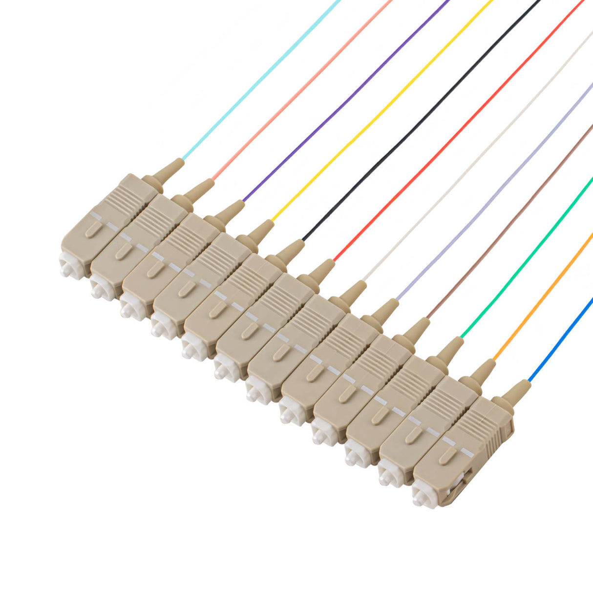SC 12-Fiber 900µm Fiber Optic Pigtail | Corning ClearCurve OM4 | Multimode