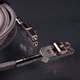 Premium Audiophile Single-Mode Fiber Optic Cable, Lossless Digital Audio Transmission, Corning Fiber, Aerospace-Grade Metal Connectors, 5M