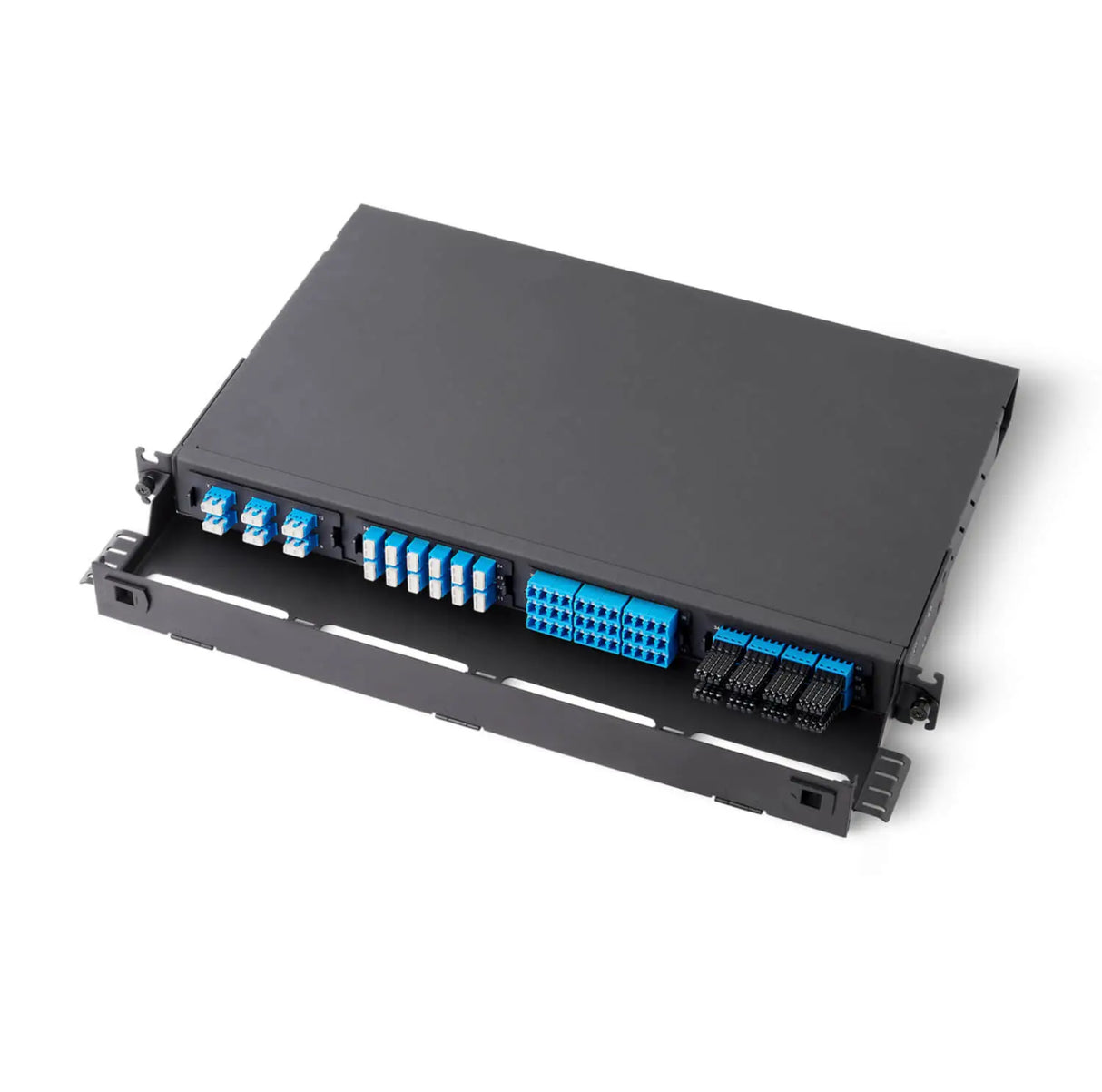 UltraX HD 19”1U Enclosure with 4 x Module Cassette or 4 x Adapter Panel, Fixed Type