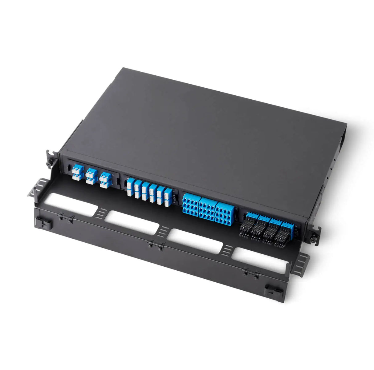 UltraX HD 19”1U Enclosure with 4 x Module Cassette or 4 x Adapter Panel, Fixed Type