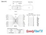 24 Fibers MPO Female Low Loss Multimode Fiber Loopback Module