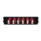 12-Port LGX Compatible Fiber Patch Panel with Numbered Ports, Preloaded with Magenta LC Adapters/Couplers