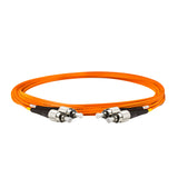 0.2dB FC/UPC to FC/UPC Multimode OM1 Duplex Fiber Patch Cable | Corning InfiniCor 300 Optical 62.5 µm Multimode Fiber | Orange LSZH Jacket