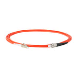 Ultra Low Loss 0.1dB FC/APC to LC/UPC Multimode OM1 Simplex Fiber Patch Cable | Corning InfiniCor 300 Optical 62.5 µm Multimode Fiber | Orange LSZH Jacket