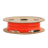 Ultra Low Loss 0.1dB FC/APC to LC/UPC Multimode OM1 Simplex Fiber Patch Cable | Corning InfiniCor 300 Optical 62.5 µm Multimode Fiber | Orange LSZH Jacket