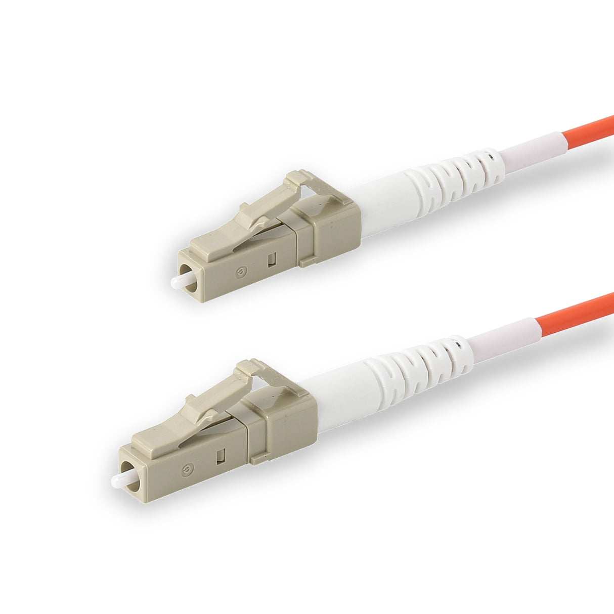 0.2dB LC/UPC to LC/UPC Multimode OM1 Simplex Fiber Patch Cable | Corning InfiniCor 300 Optical 62.5 µm Multimode Fiber | Orange LSZH Jacket