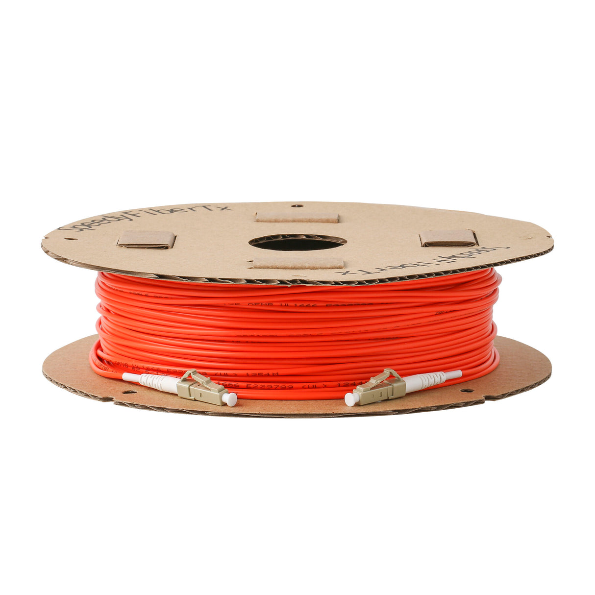 0.2dB LC/UPC to LC/UPC Multimode OM1 Simplex Fiber Patch Cable | Corning InfiniCor 300 Optical 62.5 µm Multimode Fiber | Orange LSZH Jacket