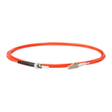 0.2dB LC/UPC to ST/UPC Multimode OM1 Simplex Fiber Patch Cable | Corning InfiniCor 300 Optical 62.5 µm Multimode Fiber | Orange OFNR Jacket