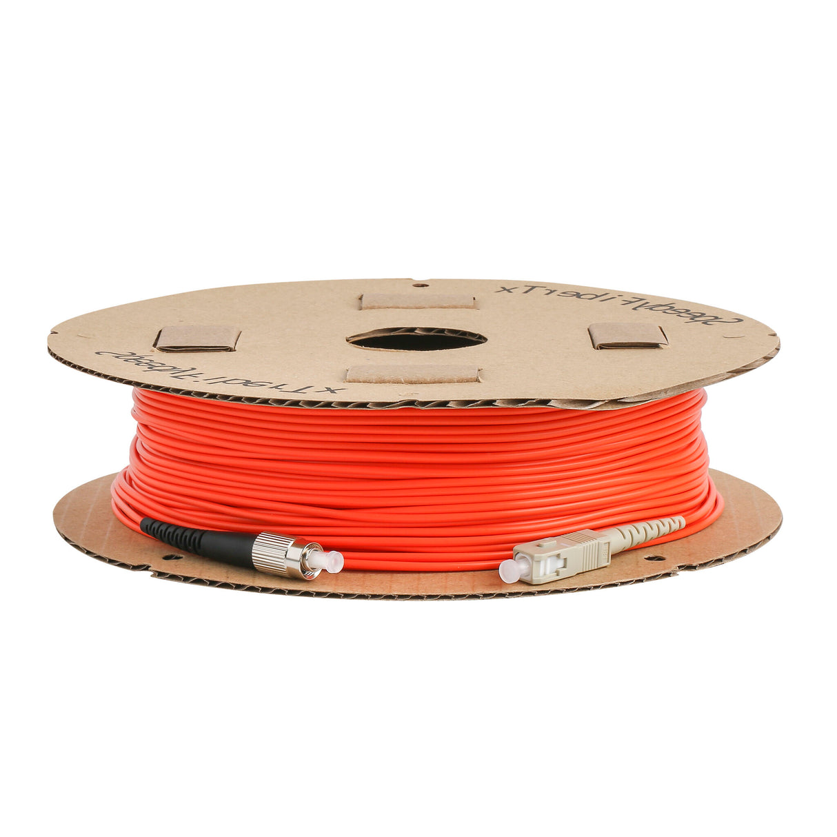 0.2dB SC/UPC to FC/UPC Multimode OM1 Simplex Fiber Patch Cable | Corning InfiniCor 300 Optical 62.5 µm Multimode Fiber | Orange OFNP Jacket
