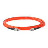 0.2dB FC/UPC to FC/UPC Multimode OM1 Simplex Fiber Patch Cable | Corning InfiniCor 300 Optical 62.5 µm Multimode Fiber | Orange OFNR Jacket