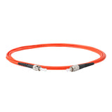 0.2dB ST/UPC to FC/UPC Multimode OM1 Simplex Fiber Patch Cable | Corning InfiniCor 300 Optical 62.5 µm Multimode Fiber | Orange OFNR Jacket