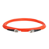 0.2dB ST/UPC to FC/UPC Multimode OM1 Simplex Fiber Patch Cable | Corning InfiniCor 300 Optical 62.5 µm Multimode Fiber | Orange OFNR Jacket