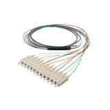 SC/UPC 12-Fiber 900µm Ribbon Fiber Optic Pigtail | Corning ClearCurve OM4 Fiber | Multimode
