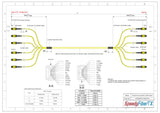 72-Fiber Elite Non-Pinned MTP/APC to Non-Pinned MTP/APC Trunk Cable | Corning SMF-28 Ultra Single-mode Optical Fiber | OS1/OS2 Compatible | Type B, Yellow MTP Connector, Yellow OFNP Cable Jacket