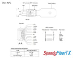 12 Fibers MPO Male Low Loss Multimode Fiber Loopback Module