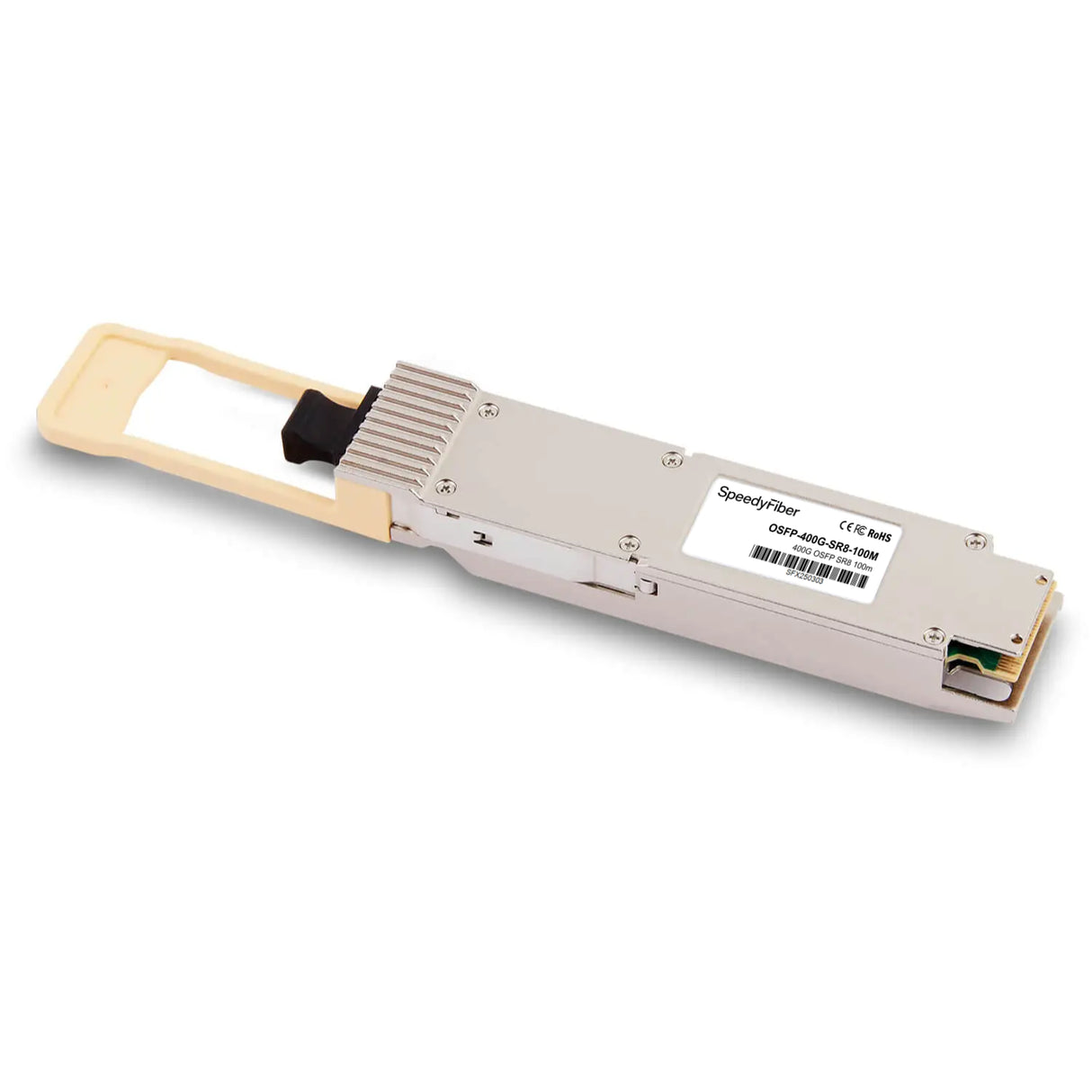 400GBASE-SR8 OSFP Finned Top PAM4 850nm 100m DOM MPO-16/APC MMF Optical Transceiver Module, Breakout to 2×200G-SR4