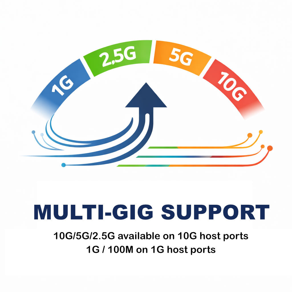 10GBASE-T SFP+ Copper Transceiver Module Low Power Consumption 30m/80m RJ-45